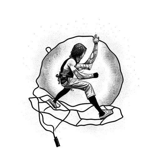 all lights will be turned on, sunrise, semicolon ADHD depression recovery, rock climber classical musician tattoo design idea