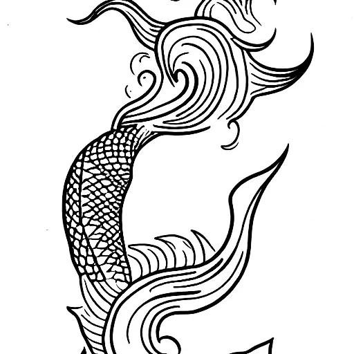 A tattoo that represents a siren (mermaid) tattoo design idea