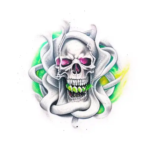 seven deadly sins sleeve tattoo design idea