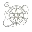 Satanic symbol tattoo design idea