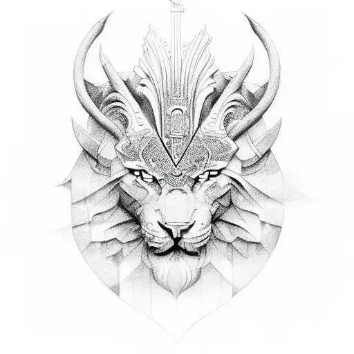 symbolizing the manifestation of inner strength through life's ups and downs, conveying the belief that God is power and tattoo design idea