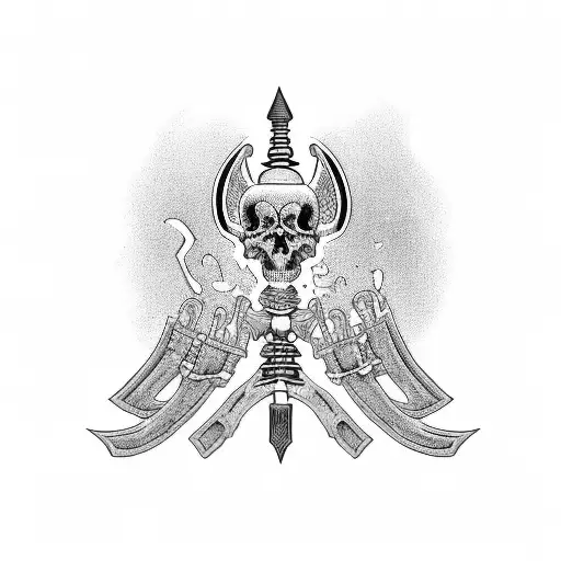 tombstone with death dates tattoo design idea