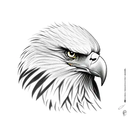 eagle cedar  tattoo design idea