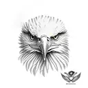 eagle cedar  tattoo design idea