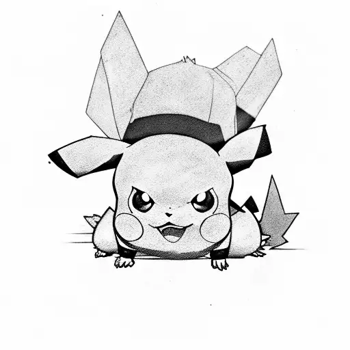 Pikachu tattoo design idea