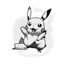 Pikachu tattoo design idea