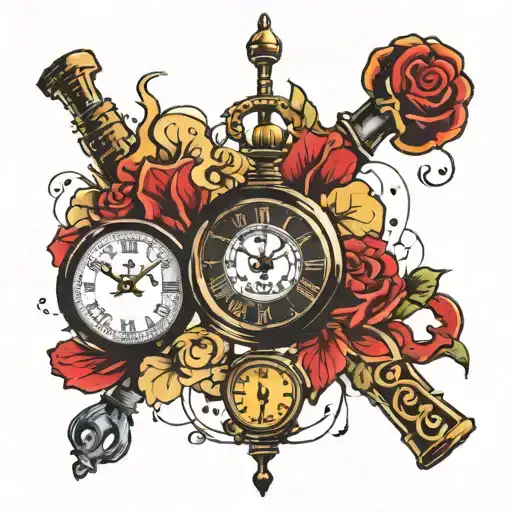 time is money  tattoo design idea
