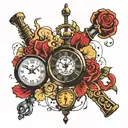 time is money  tattoo design idea