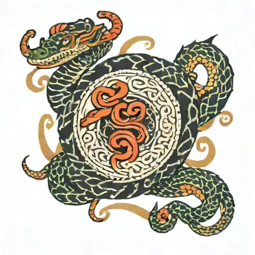 Sagittarius year of the snake tattoo tattoo design idea