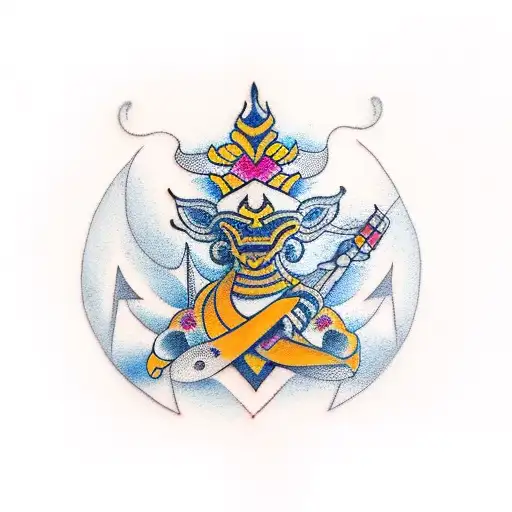 balinese writing with the word "Raka". Placement under the collor bone tattoo design idea