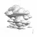 clouds  tattoo design idea