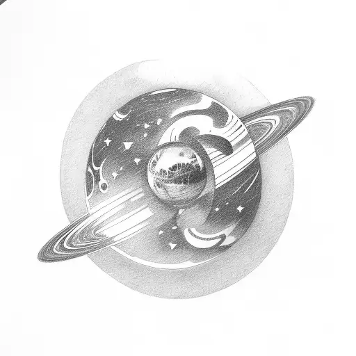 avicii logo, planets, astronaut, gladiator,  tattoo design idea