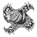 bear claw tattoo design idea