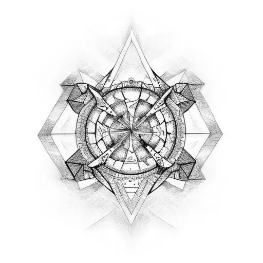 magic spell tattoo design idea