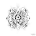 magic spell tattoo design idea