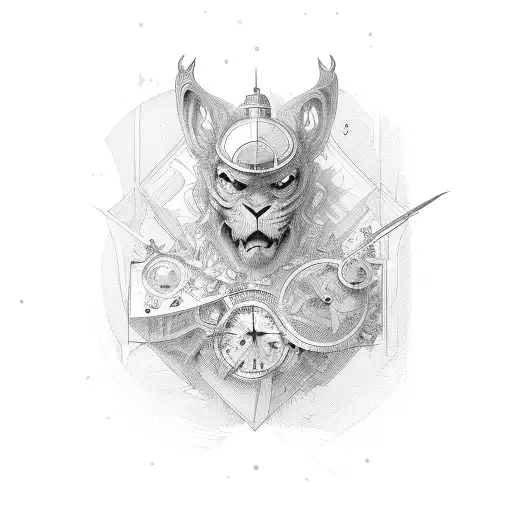 sharp Hourglass  tattoo design idea