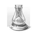 sharp Hourglass  tattoo design idea