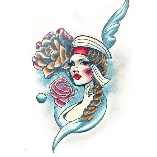 renaissance Woman  tattoo design idea