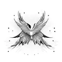 write Sometimes I will fall before I fly. Add feathers to the design  tattoo design idea