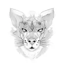 pets love tattoo design idea