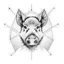wild boar tattoo design idea