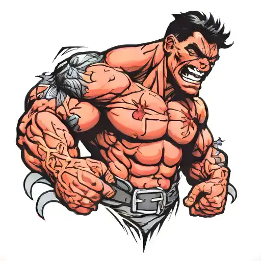 red hulk powerlifting canada and south africa big five tattoo design idea