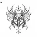 Zodiac cancer and scorpio tattoo design idea