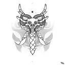 Cancer and scorpio zodiac tattoo design idea