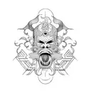 barong tattoo design idea