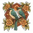 birds of a feather  tattoo design idea