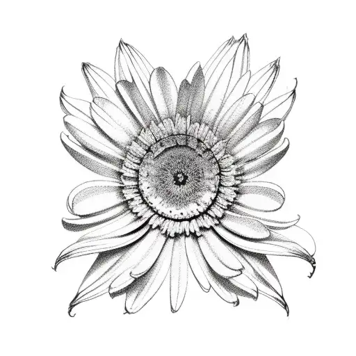 Calendula tattoo design idea