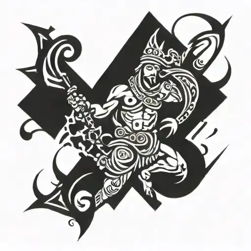 Soldier of God tattoo design idea