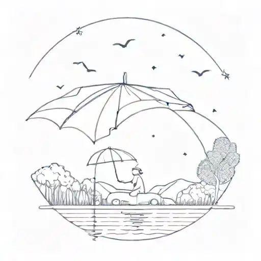 rainy day coldplay artist song tattoo design idea