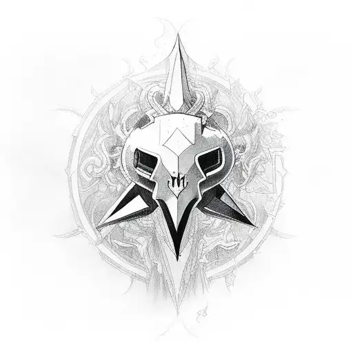 Incorporate a gaming controller and a dark fantasy creature in a celestial-themed tattoo tattoo design idea