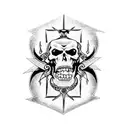 Tarot Death card from jojo's anime tattoo design idea