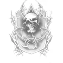 Tarot Death card from jojo's anime tattoo design idea