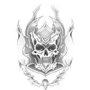 Tarot Death card from jojo's anime tattoo design idea