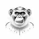 Chimp tattoo design idea