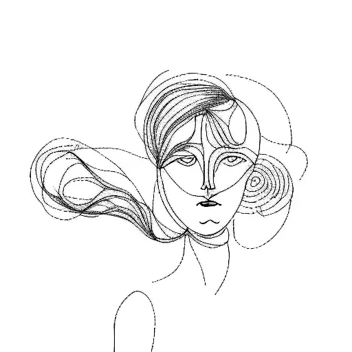 a sculpture of a woman tattoo design idea