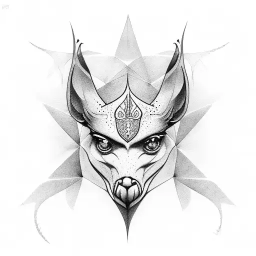 simple cardinal black and white tattoo design idea