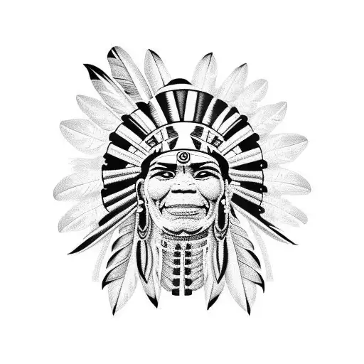 Taino indian tattoo design idea