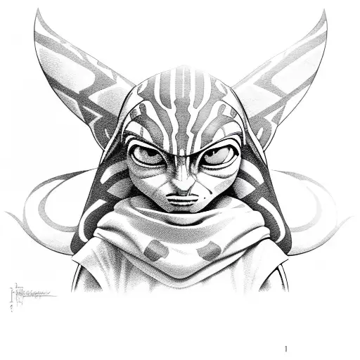 Ahsoka Tano tattoo design idea