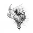 savage firefighter tattoo design idea