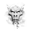 savage firefighter tattoo design idea