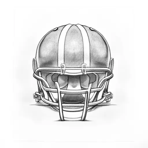 american football player tattoo design idea