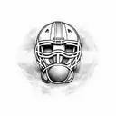 american football player tattoo design idea