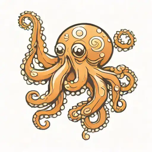 cute octopus tattoo tattoo design idea