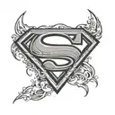 Superman logo tattoo design idea