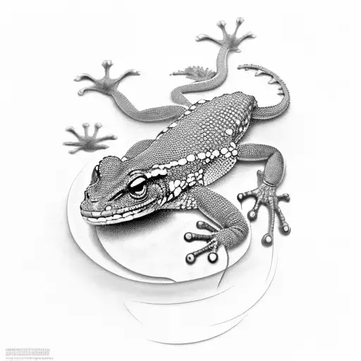 gecko tattoo design idea
