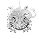 gecko tattoo design idea